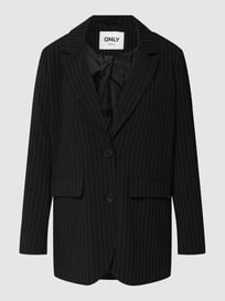 Blazer met streepmotief, model 'KIYA' van Only Grijs / zwart - 6