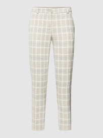 Chino mit Glencheck-Muster Modell 'Style.Maron' von Brax Grau / Schwarz - 34