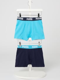 Trunks mit Stretch-Anteil im 2er-Pack von Puma Blau / Türkis - 1