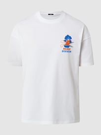 T-shirt van biologisch katoen  van Denham Wit - 5