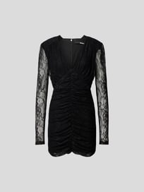 Minikleid aus floraler Spitze von ROTATE BIRGER CHRISTENSEN Grau / Schwarz - 23