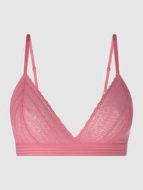 Triangelbeha van kant en mesh  van DKNY Roze - 35