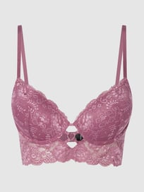 Push-up-BH aus Spitze Modell 'Francesca' von LASCANA Lila - 14