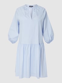 Kleid mit Tunikakragen Modell 'Marsala' von Risy & Jerfs Blau / Türkis - 25
