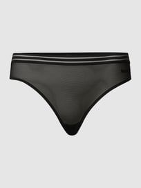 String in transparentem Design Modell 'Sheer Brazilian' von HUGO Grau / Schwarz - 29