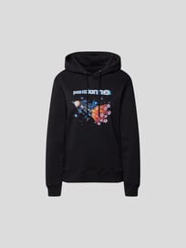 Hoodie mit Label-Print von Paco Rabanne Grau / Schwarz - 2