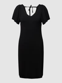 Minikleid in Ripp-Optik Modell 'LEELLO' von Only Grau / Schwarz - 3