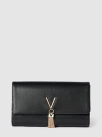 Clutch met structuurmotief in metallic, model 'DIVINA' van VALENTINO BAGS Grijs / zwart - 14