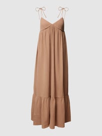 Maxi-jurk van katoen van REVIEW Bruin - 4