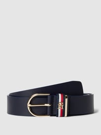 Leren riem met labeldetails van Tommy Hilfiger Blauw / turquoise - 4