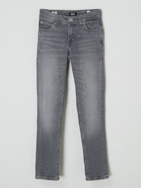 Slim fit jeans met stretch, model 'Glenn' van Jack & Jones Grijs / zwart - 10