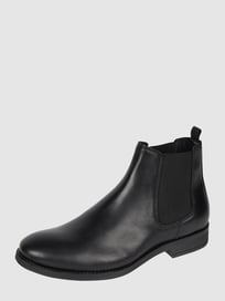 Chelsea Boots aus Leder Modell 'Wargo'  von Jack & Jones Grau / Schwarz - 26