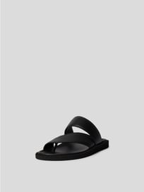 Zehentrenner aus Leder von Officine Creative Grau / Schwarz - 10