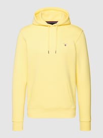 Hoodie met kangoeroezak, model 'Original Sweat Hoodie' van Gant Geel - 8