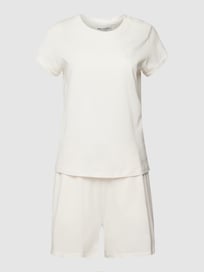 Pyjama aus reiner Baumwolle mit Rundhalsausschnitt von Marc O'Polo Weiß - 7