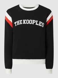 Sweatshirt mit Logo-Stickerei  von THE KOOPLES Grau / Schwarz - 40