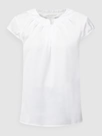 Blouseshirt van satijn  van BETTY & CO WHITE Wit - 33