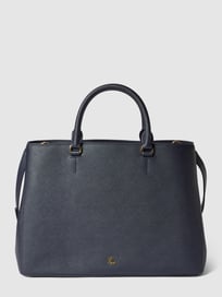 Shopper aus Leder Modell 'Hanna' von Lauren Ralph Lauren Blau / Türkis - 34