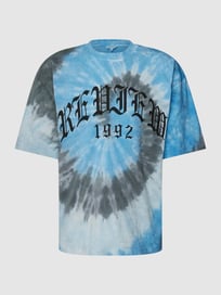T-shirt met labelprint van REVIEW Blauw / turquoise - 31