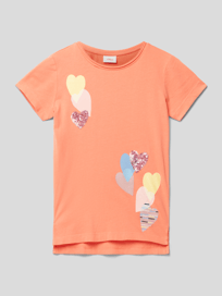 T-shirt met motiefprint van s.Oliver RED LABEL Oranje - 8