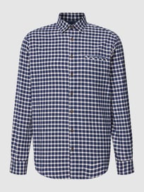 Freizeithemd mit Allover-Muster von Christian Berg Men Blau / Türkis - 45