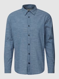 Vrijetijdsoverhemd met platte kraag, model 'STRIPE' van Esprit Blauw / turquoise - 1