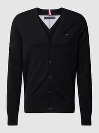 Cardigan met labelstitching van Tommy Hilfiger Grijs / zwart - 15