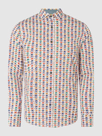 Slim Fit Freizeithemd mit Stretch-Anteil  von A Fish Named Fred Weiß - 39