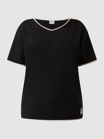 Shirt met viscose, model 'Puria' van BOGNER Grijs / zwart - 47