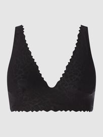 Bustier mit wattierten Cups von Sloggi Grau / Schwarz - 32