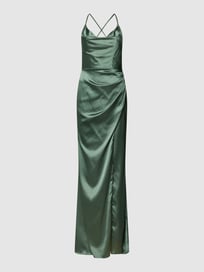 Abendkleid mit Gehschlitz von Laona Grün - 22