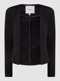 Kurzblazer mit Viskose-Anteil Modell 'Kate' von ICHI Grau / Schwarz - 3