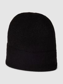 Beanie mit Strukturmuster in Ripp-Optik von Christian Berg Woman Grau / Schwarz - 19