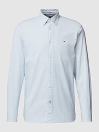 Freizeithemd mit Button-Down-Kragen Modell 'OXFORD' von Tommy Hilfiger Blau / Türkis - 46