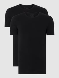 T-shirt met stretch in set van 2 stuks  van Schiesser Grijs / zwart - 9