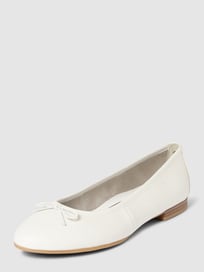 Ballerinas mit Zierschleife von Tamaris Weiß - 8