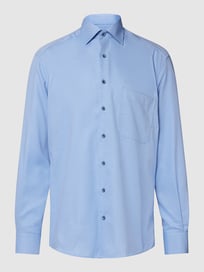 Business-Hemd mit Kentkragen von Eterna Blau / Türkis - 40