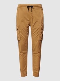 Cargohose mit Label-Details Modell 'Twill' von Alpha Industries Weiß - 40