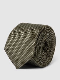 Stropdas met structuurmotief van BOSS Groen - 41