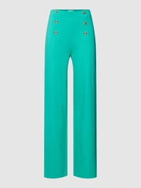 Hose mit Zierknöpfen von Christian Berg Woman Grün - 35