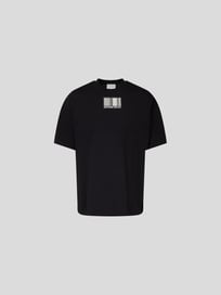 T-Shirt mit Label-Print von VTMNTS Grau / Schwarz - 22