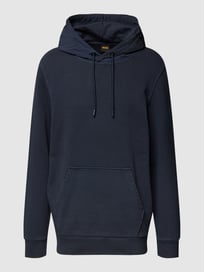 Hoodie mit Label-Stitching Modell 'Welonhood' von BOSS Orange Blau / Türkis - 40