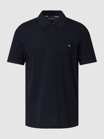 Poloshirt mit Label-Stitching von Christian Berg Men Blau / Türkis - 29