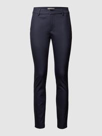 Stretchhose mit Label-Applikation Modell 'ABBY NIGHT PANT' von MOS MOSH Blau / Türkis - 25