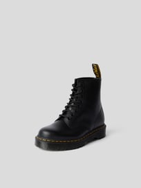 Veterboots van leer van Dr.Martens Grijs / zwart - 37