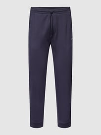 Sweatpants mit Label-Print Modell 'HADIKO' von BOSS Green Blau / Türkis - 45