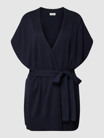 Poncho met ribboorden van s.Oliver RED LABEL Blauw / turquoise - 23
