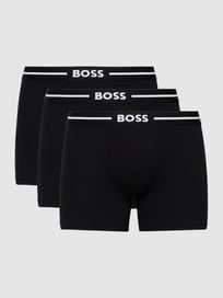 Trunks mit Label-Detail im 3er-Pack Modell 'Bold' von BOSS Grau / Schwarz - 31