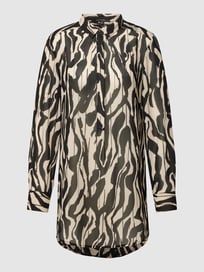 Overhemdblouse met dierenmotief van comma Grijs / zwart - 46