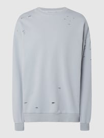 Sweatshirt im Destroyed-Look  von Progetto7 Grau / Schwarz - 22